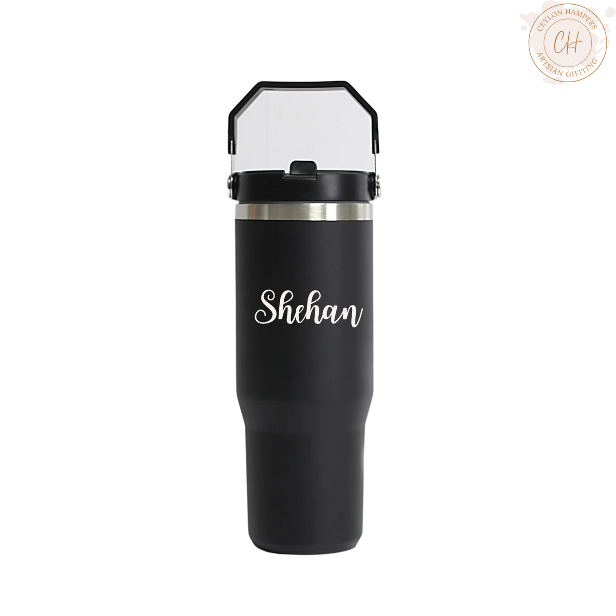 Top Handle Black Tumblr With Foil Print