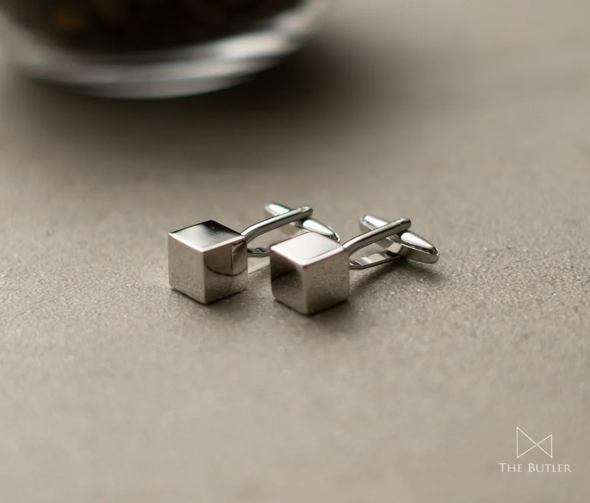 Lè Cube Silver Cufflinks