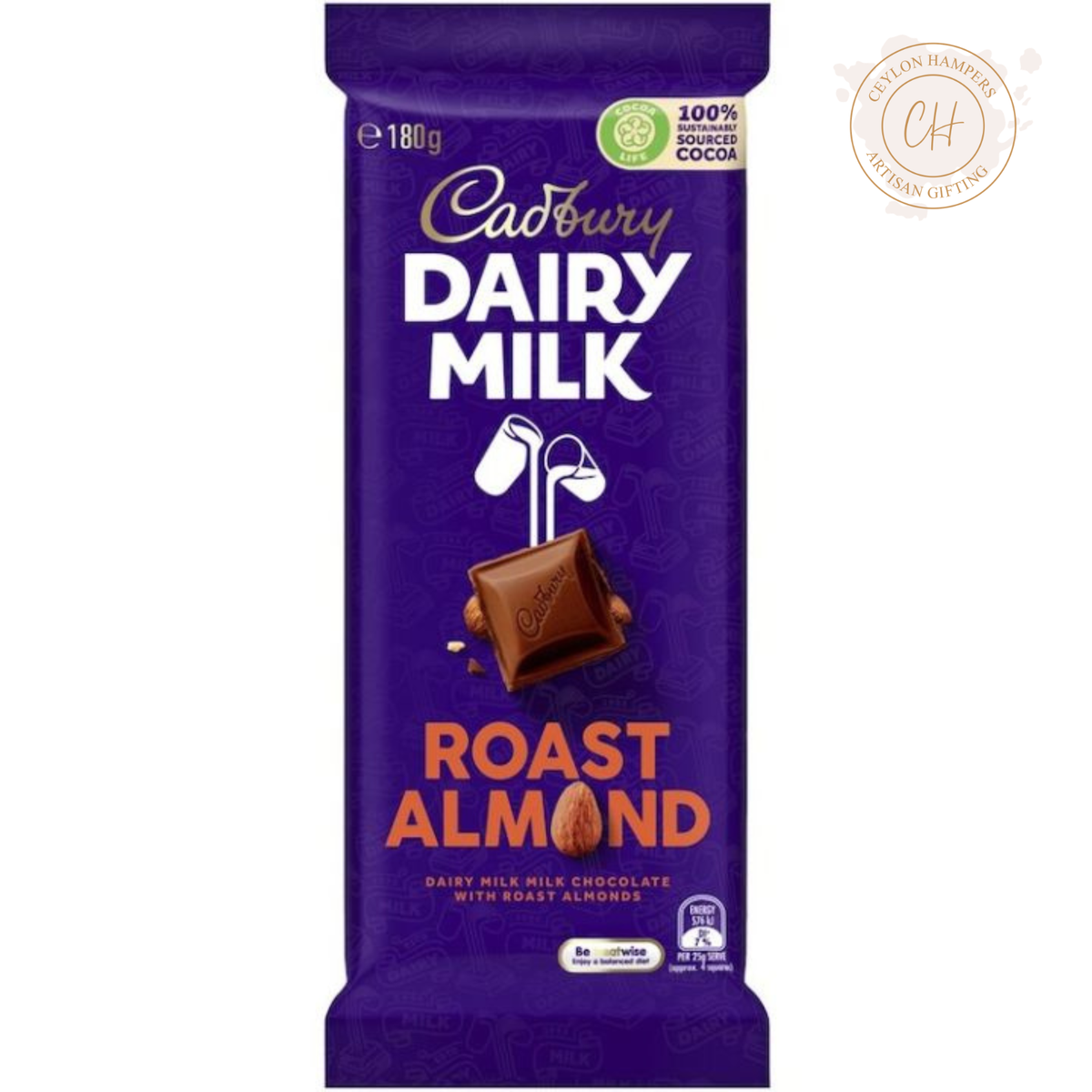 Cadbury chocolate roasted almond 130g