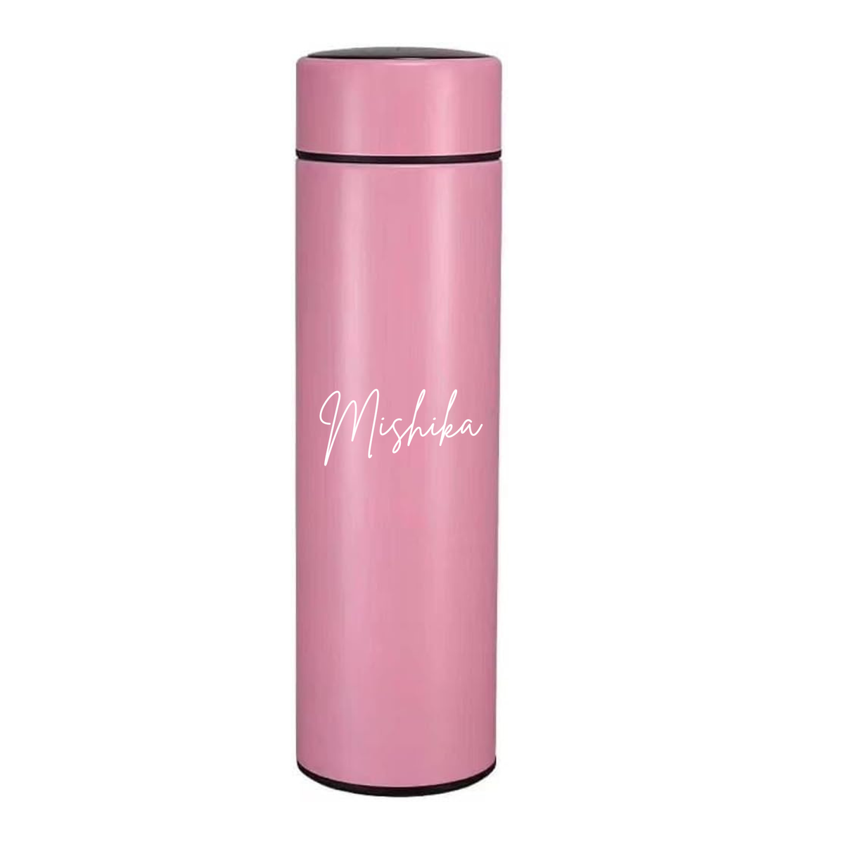 Pink Digital Meter Bottle - White Print