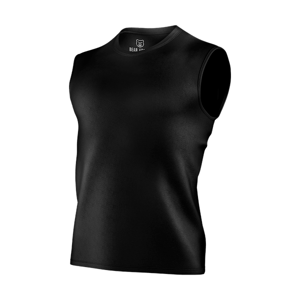 Black Sleeveless T-shirt