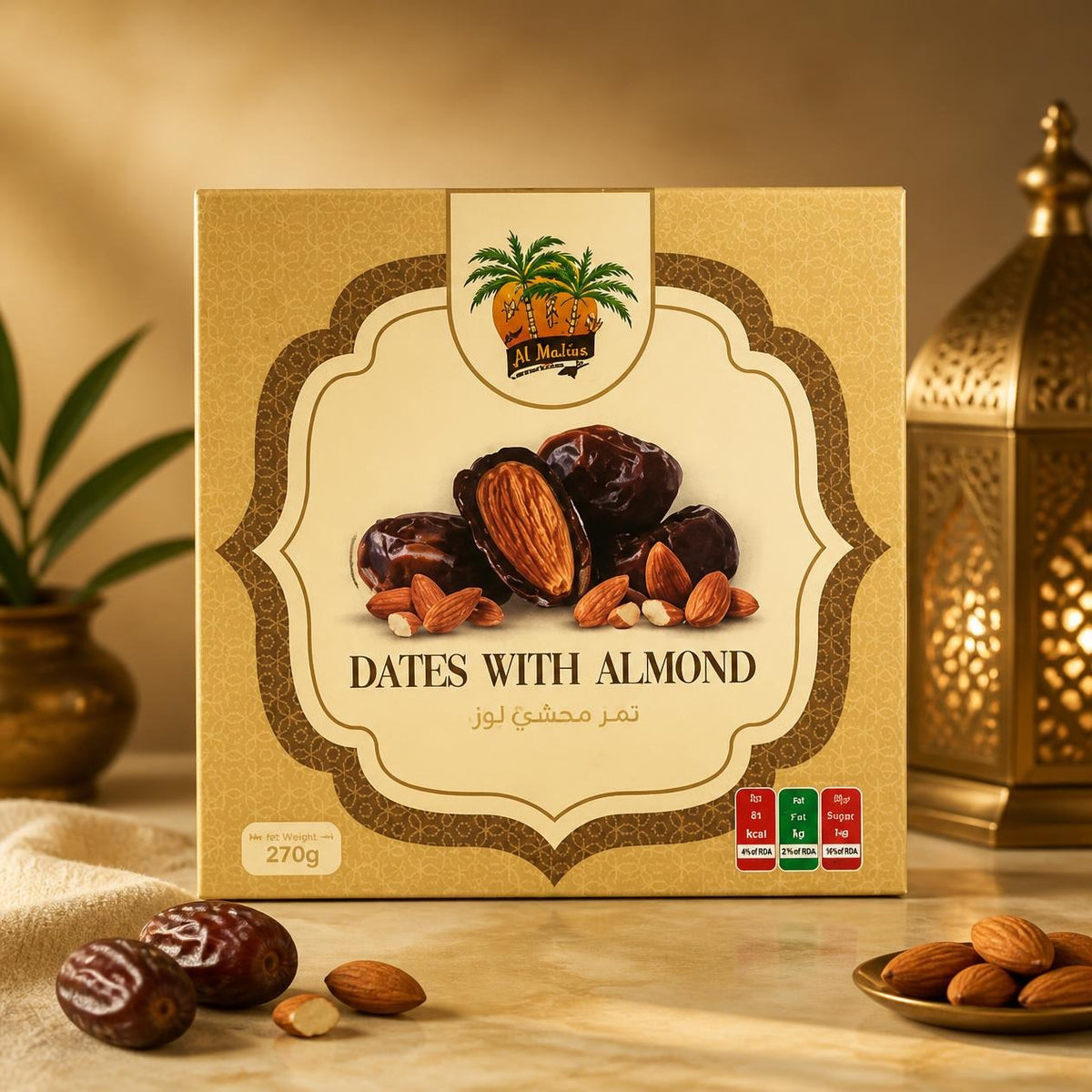 Al madina Dates with Almond box