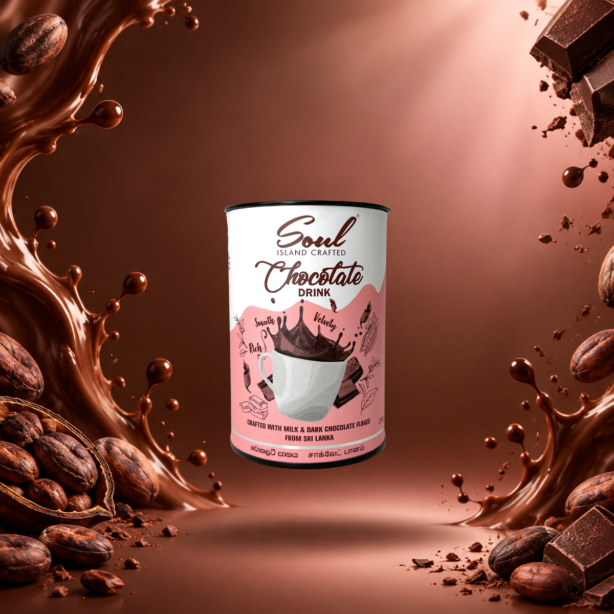 Hot chocolate tin by soul coffee