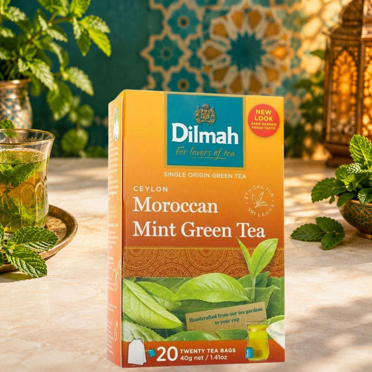 Moroccan mint green tea