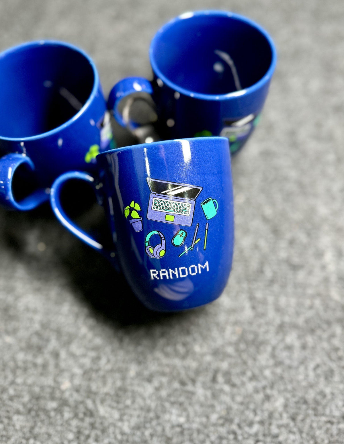 Custom Blue Mug With Logo