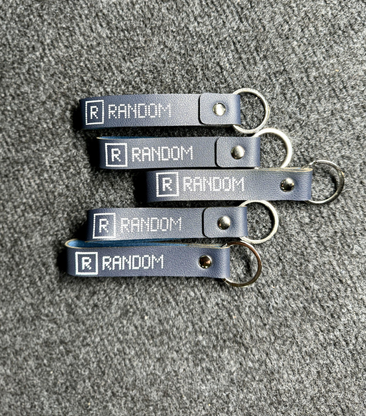 Leather Snap Key Tag