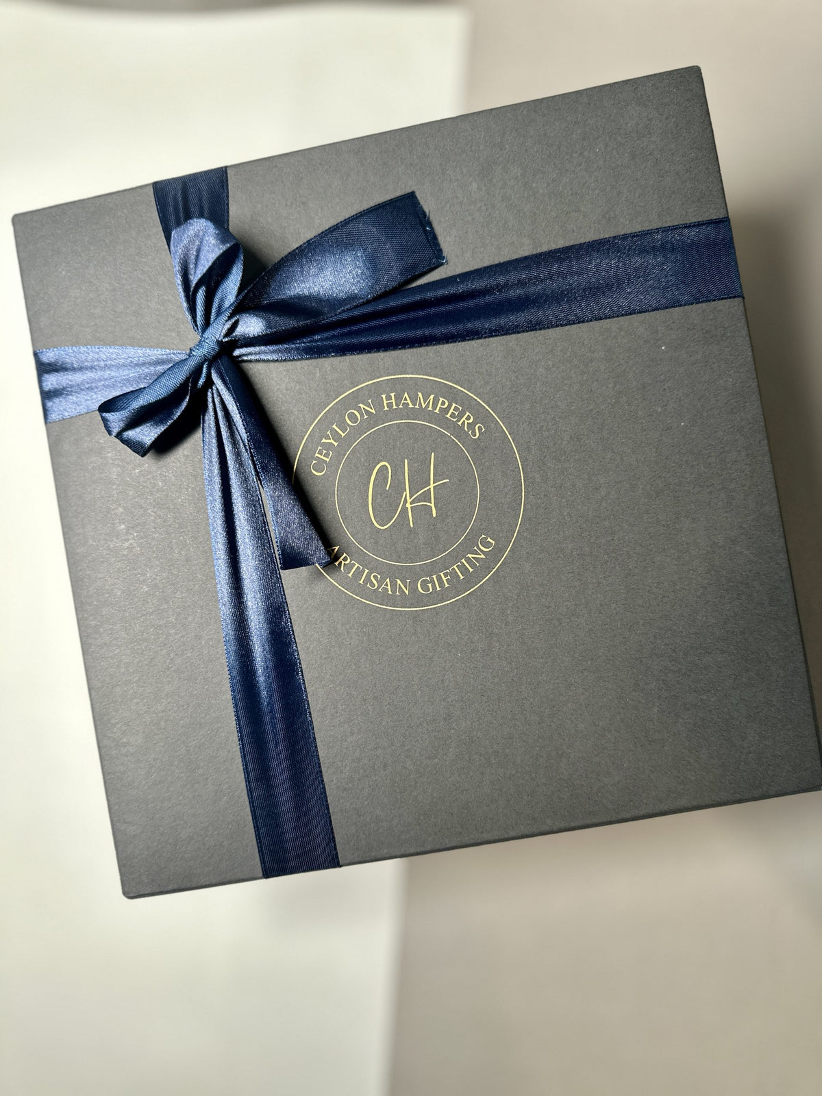 Black box with Dark blue bow