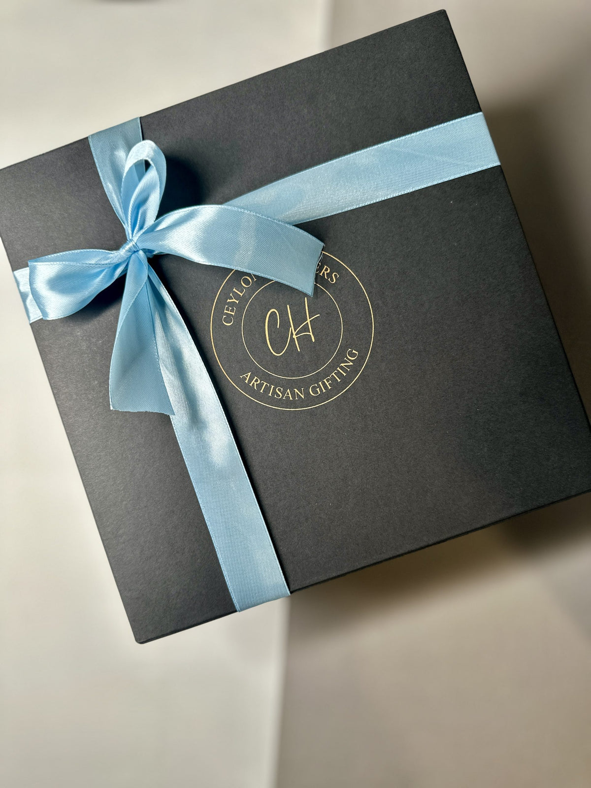 Black box with Baby blue bow