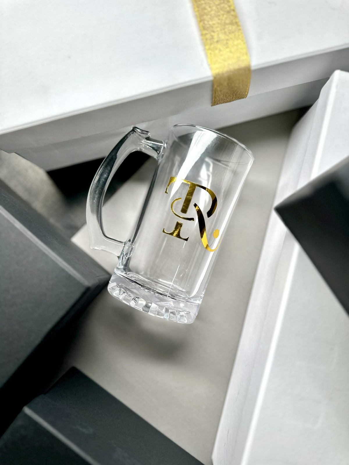 Customized Beer Mug (Foil Sticker Print)