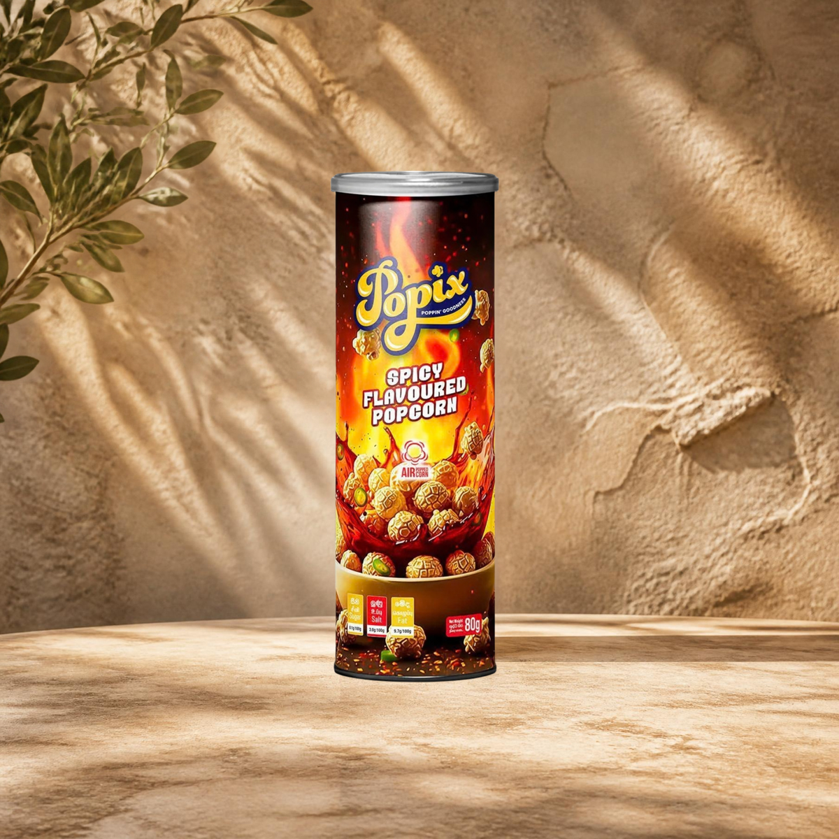 Spicy Flavored Pop Corn 80g