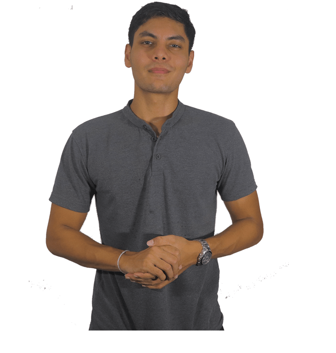 Charcoal Grey Stand-Up Collar Polo