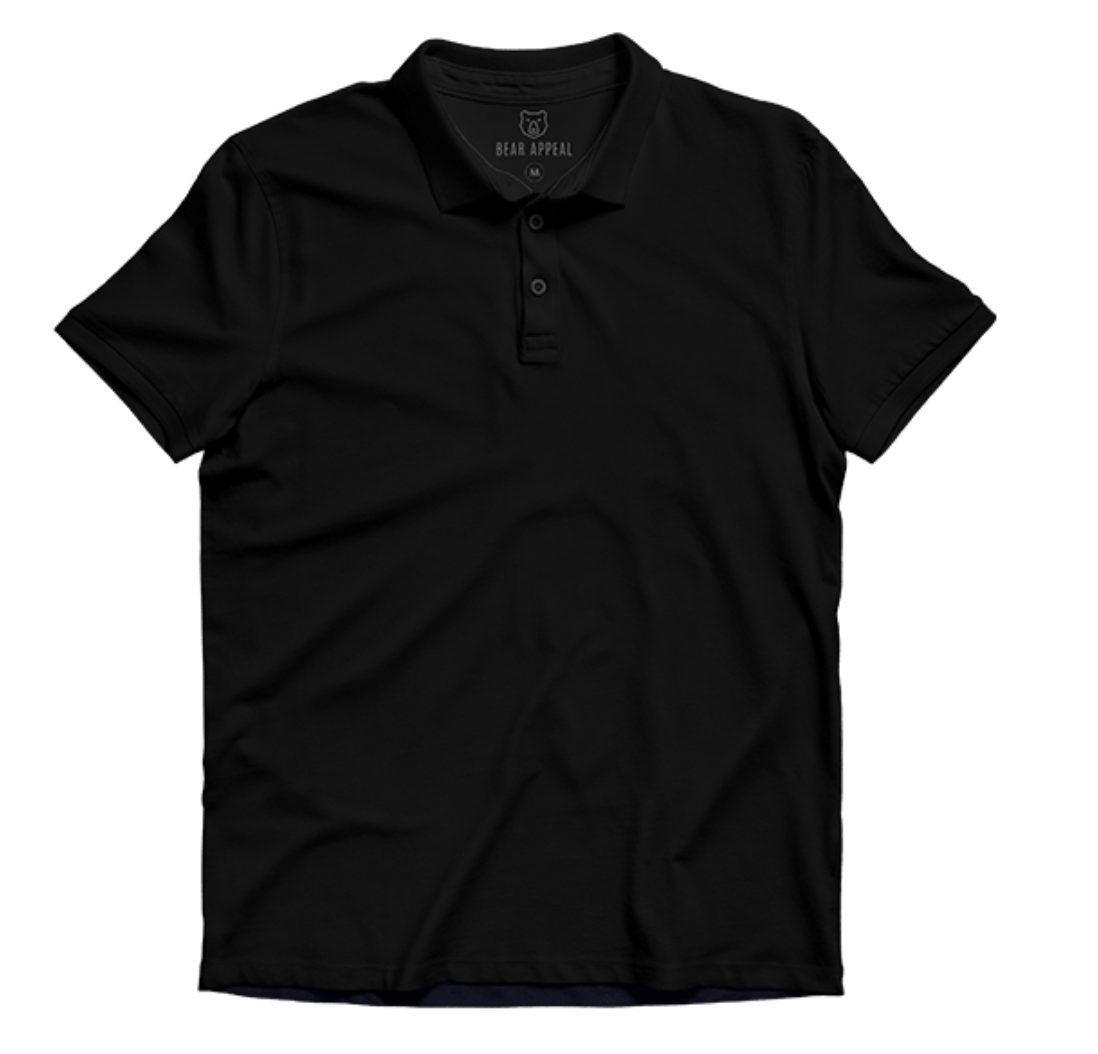 Black Lite Polo Tshirt