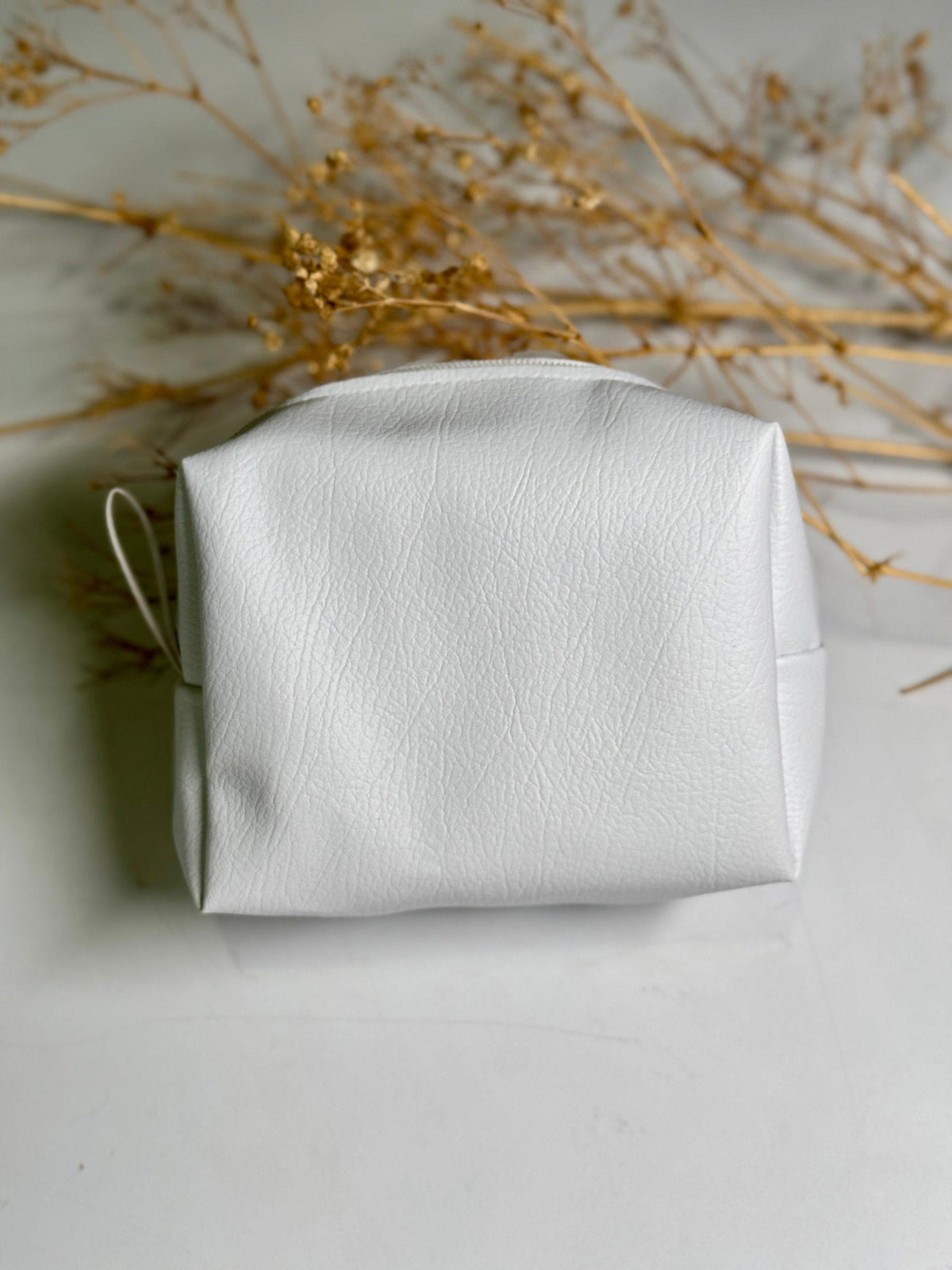 Women's White Color Travel Pouch
