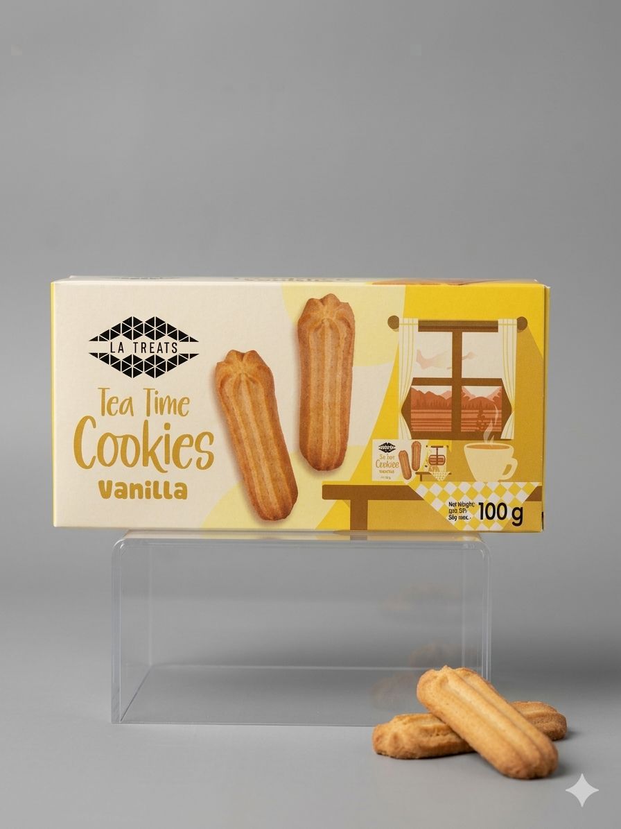 La treat teatime cookie vanilla pack 100g